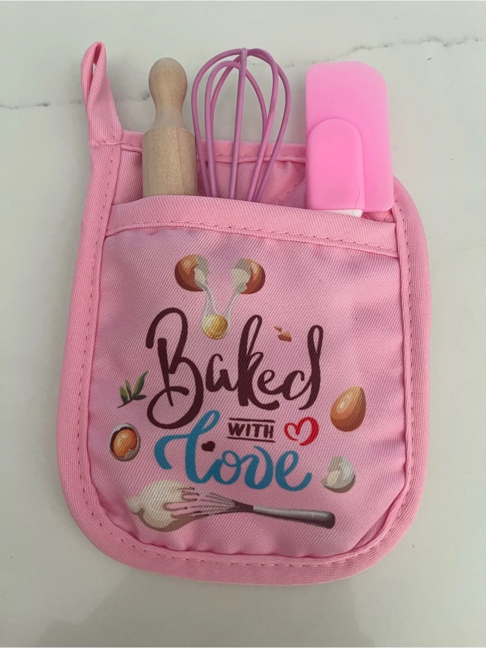 NWOT set of 6 baking/cooking tools for kids.  Fun items for a party!